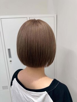 ワンズクロエ 原宿店(ONE's Chloe) くびれヘアアプリコットオレンジハイライトカラーくすみベージュ