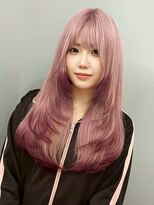 オズ 郡山駅前店(OZ)&nbsp;顔まわりレイヤーで大人可愛いピンクラベンダー