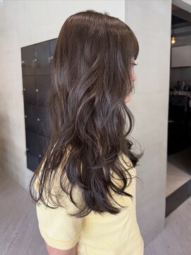 ヘアー アイス ルーチェ(HAIR ICI LUCE) オリーブグレージュ/ブリーチなし/ロングレイヤー/星