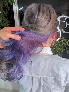 イエナ 渋谷(IENA) ウォームブラウンミックスカラーねじりハーフツイン仕上げ