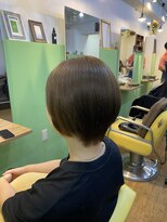エシカル(ethical)&nbsp;大人かわいい丸み×くびれショート×透明感ベージュカラー