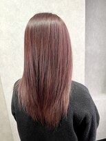 ロックス ヘアー ギャラリー(Rocks hair gallery)&nbsp;ブリーチあり【ダブルカラー×透明感ピンクベージュ】