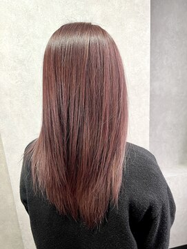 ロックス ヘアー ギャラリー(Rocks hair gallery) ブリーチあり【ダブルカラー×透明感ピンクベージュ】