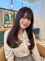 ロンドアベニール 北千住(Lond avenir)&nbsp;結べるレイヤーカット/グレージュブラウン/韓国巻き/顔周り