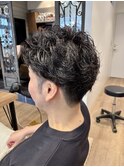 アップバングパーマ/無造作パーマ