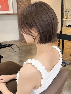 ノア 三宮店(NOA) 【NOA】切りっぱなしボブ韓国ボブ顔周りレイヤー小顔カット