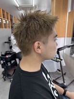 フリーラ 横浜(freera)&nbsp;メンズブリーチアッシュグレージュスパイキーショート横浜