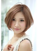 ちょっと大人可愛いショートボブ（早坂/ストカール/縮毛矯正）