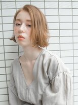 ルティア(Lutia) かきあげバング外ハネ ベージュ☆