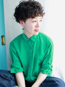 バース(BIRTH) 天神【BIRTH】ランダムウェーブ×マッシュショート  4前髪パーマ