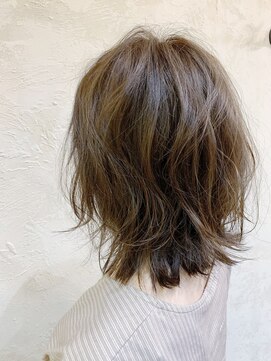 ヴァルゴール はりまや町店(Virgowl) ライトグレージュ×ミディアムローレイヤー