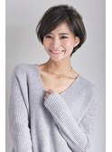 【小鳥居】シルキーベージュ大人可愛いボブショート前上がりボブ