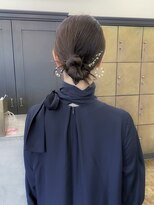 ヘアーアイスカルテット(HAIR ICI QUARTET) 結婚式ヘアセットヘアアレンジタイトシニヨン