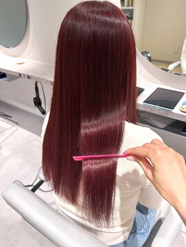 アム(amu) 髪質改善トリートメント/ボルドーカラー/チェリーレッド