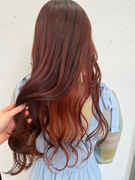 ジルスタジオ(JILL STUDIO) JILL STUDIO オレンジブラウン×レイヤーロング