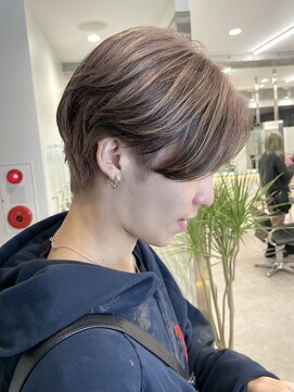 サンクプロジェクト(cinq PROJECT) 韓国風メンズカット中華ヘアハイトーンコンマヘアセンターパート
