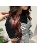 【可愛くチラ見せ♪】カット＋全体カラー＋話題のインナーカラー　￥9900～