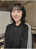 ニュアンスパーマ_ミディアムパーマ＿黒髪パーマ