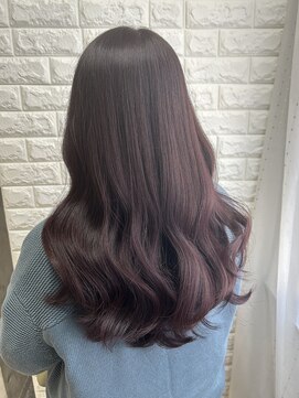 ルノン(LUNON) ピンクラベンダー/グレージュ/ブリーチなし/髪質改善/髪質補修