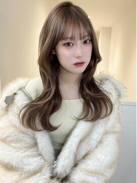 アイトーキョーエス 渋谷(AI TOKYO S) 韓国レイヤーくびれ巻きミルクティーベージュ透明感