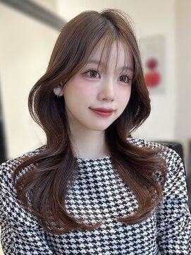 エヌアイ オモテサンドウ(ni omotesando) ☆韓国くびれヘア お顔まわりカット ベージュカラー☆