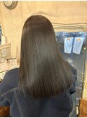 /艶髪ストレート×オリーブグレージュ