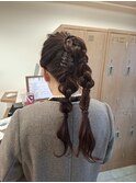 編み下ろしツイン