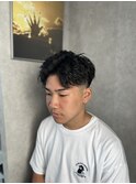 フェザーパーマ/スパイキーショート[榴岡/メンズ/理容室]