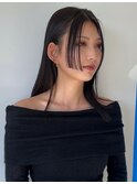 リップラインカット 　姫カット　顔まわりカット