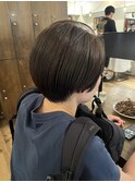 オリーブグレー/ショートボブ/イルミナカラー/グレージュ/ボブ