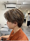 ハイライト/フェザーパーマ/韓国マッシュ/松戸駅/men's