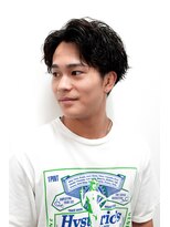 モリゲン フェローシップ レグ(MORIGEN fellowship REGU)&nbsp;メンズカット刈り上げセンターパートサーフカール1002