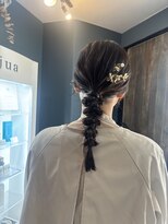 ユニコヘア(unico hair)&nbsp;ミディアム×編みおろし