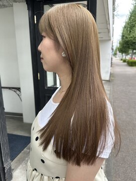 アンジェリカ(Angelica) ダブルカラー/ミルクティーベージュ/髪質改善/ロング