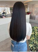桑名ロングレイヤーカットハッシュカット透明感カラー重めロング