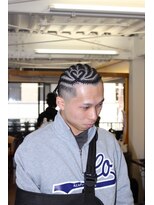 ビーバイエイトジェンツ(Bee by EIGHT GENTS) 刈り上げセンターパート/波巻きツイストスパイラル/心斎橋