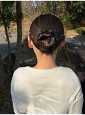 お団子hair