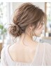 【結婚式・お呼ばれに♪】大人可愛い抜け感ヘアセット♪