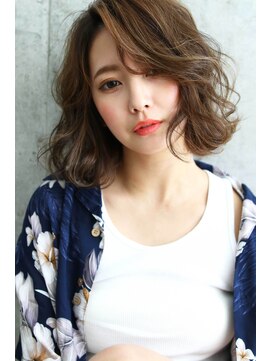 ブラン 天王寺(Blanc) 【Blanc/天王寺】3Dカラー/無造作カール/カジュアルボブ 1