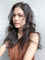 アルバム 銀座(ALBUM GINZA)&nbsp;ミックスカールピンクブラウン切りっぱなしボブ_57794