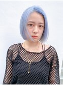 pale blue　くすみブルー
