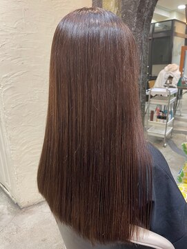 スタジオドーム(studio DOmE) ロングボブ×ＴＯＫＩＯトリートメント/ミルクチョコレート/30代