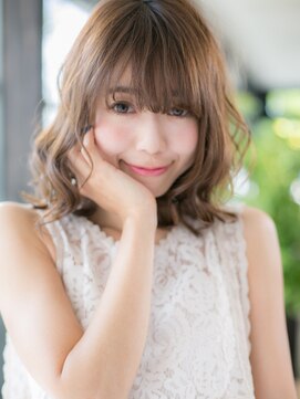 エヌアンドエー 杉戸高野台店(N&A) ☆ゆるふわアレンジ×キャメルベージュ×鎖骨ミディアム☆