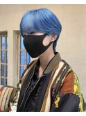 【お客様ヘア】メンズ大人気！シースルーマッシュ&シアーブルー