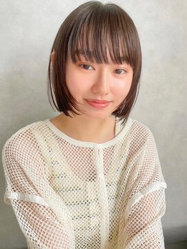 ディッセンバー 渋谷(December) 【December】就活カラー×ブリーチなし透明感グレージュカラー