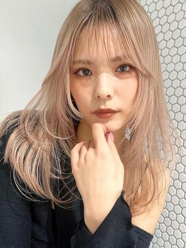 サイン 渋谷(SIGN) レイヤーカットイヤリングカラーインナーカラーケアブリーチ