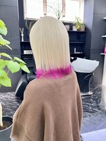 チュダック(ChuDuck)&nbsp;韓国風《ブロンド×ピンク》ブリーチ/ケアブリーチ/ダブルカラー