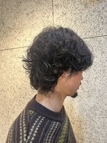 クラク 羽根木店(kuraku)&nbsp;スパイラルパーマ マッシュウルフ ウルフパーマ メンズ