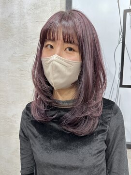 アートマン(artman) 【artman 青井美海】ふわふわレイヤーカット×ピンクラベンダー