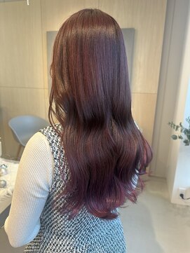 シダ(sida SAIIN) 【sida 池村】ピンクブラウン/チェリーレッド/20代30代/ロング